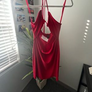 red Windsor dress